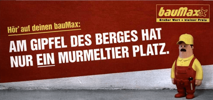 Die Zeichen des bauMax