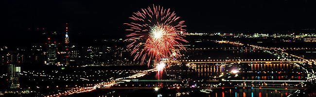 Blick über Wien an Silvester | © panoramarestaurant.at