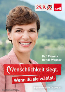 Wahlslogan 2019 der SPÖ: Menschlichkeit siegt wenn du sie waehlst